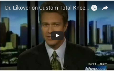Dr. Likover on Custom Total Knee Replacement - Channel 11 News