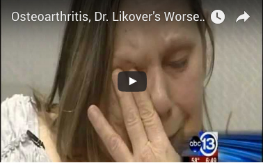 Osteoarthritis, Dr. Likover's Worse Case Ever on Channel 13 News