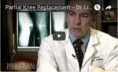 Partial Knee Replacement -- Dr. Likover Discusses the Advantages